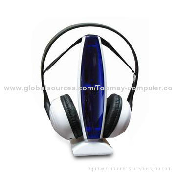 6-in-1 Wireless Headphones with LED Lights and 84 to 87MHz Transmitting Frequency Range